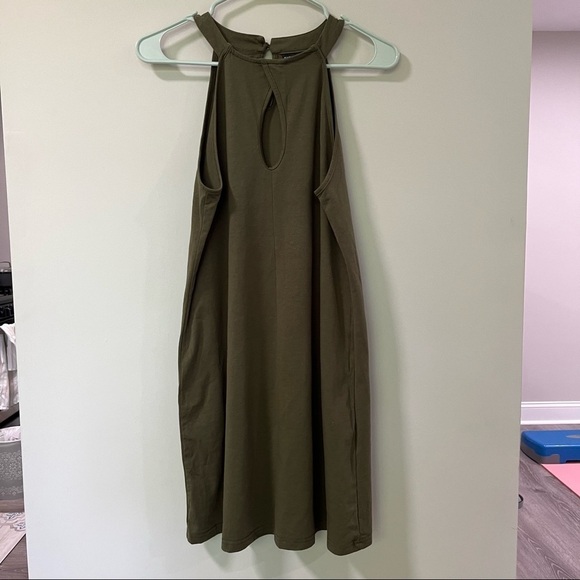 Shein Size Small Dark green Flowy Dress Sleeveless - Picture 2 of 11